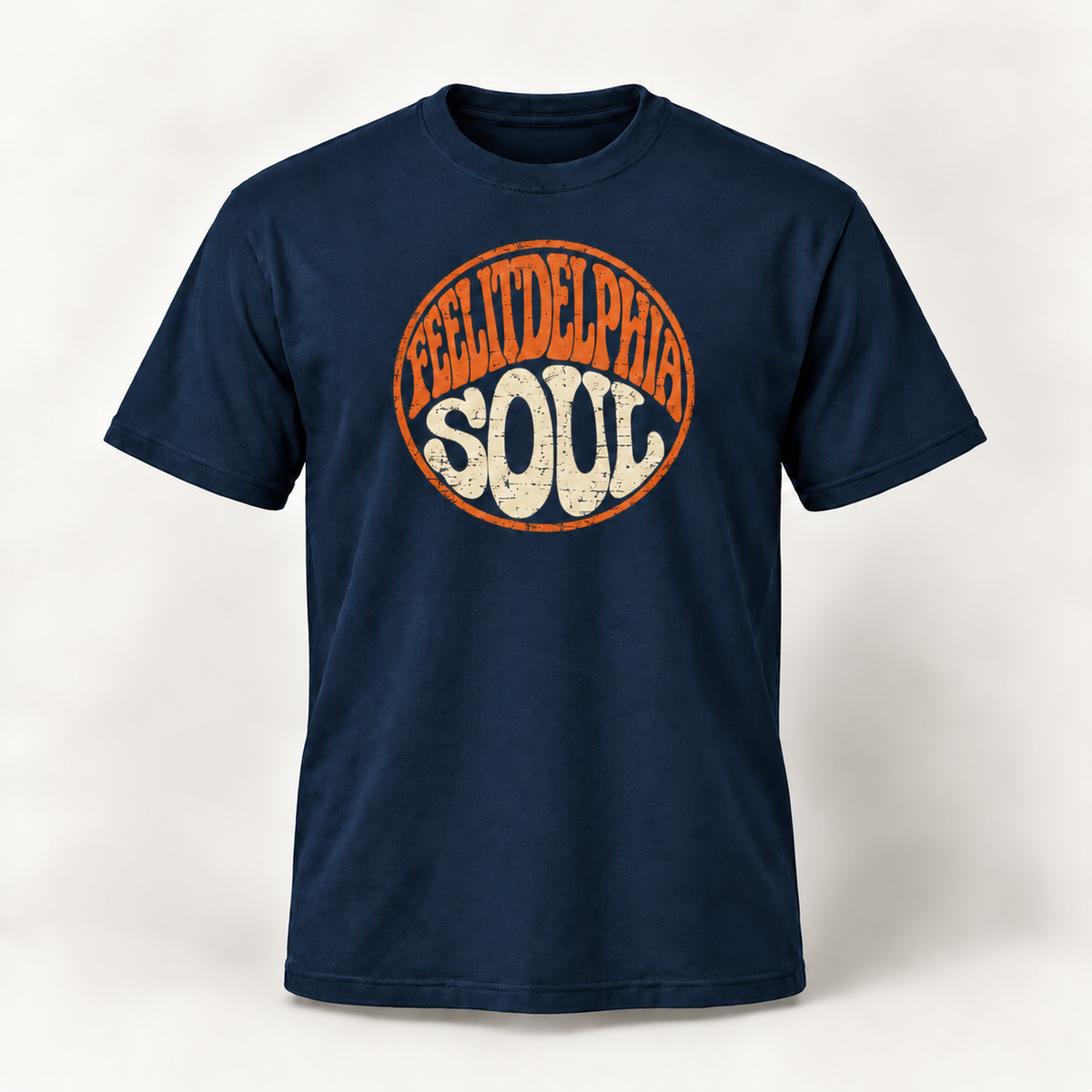 Navy FEELITDELPHIA SOUL graphic T-shirt