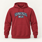 red FEELITDELPHIA WE LIT pullover hoodie